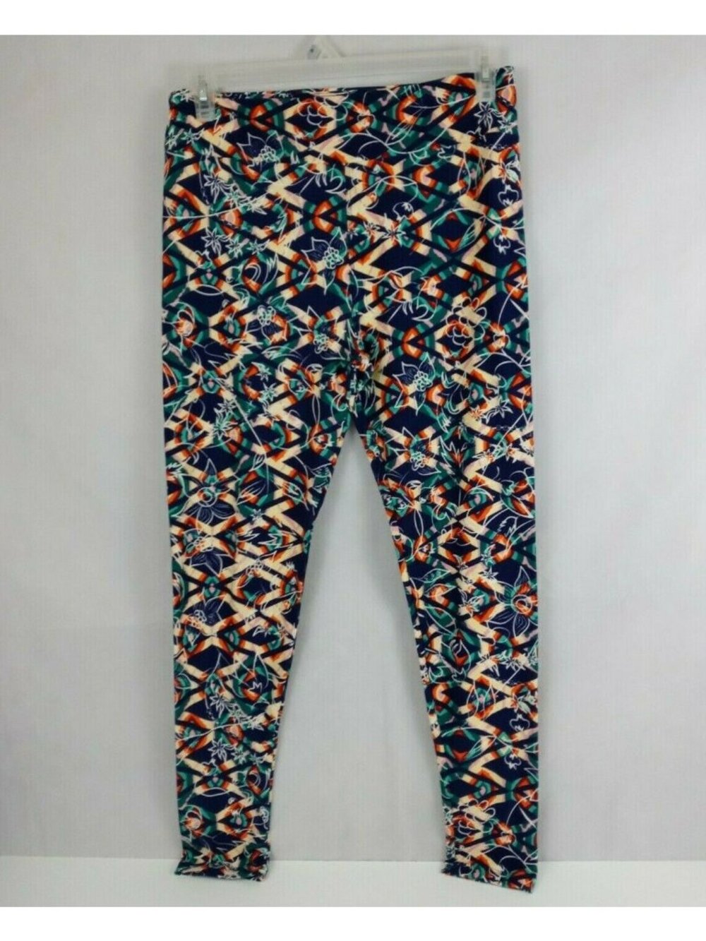 New LuLaRoe Tall & Curvy Leggings With Multi-Color Diamonds & Floral Design